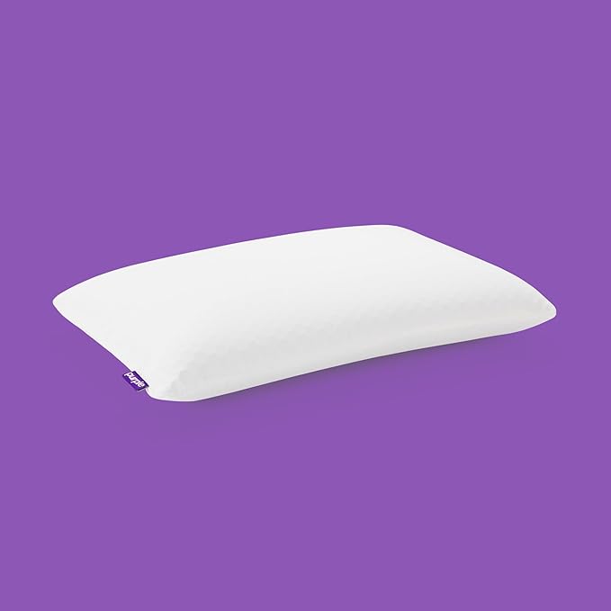 Purple Harmony Pillow - Standard Low, Greatest Pillow Ever Invented, 360º Hex Grid & Talalay Latex Core - No Pressure Support, Stays Cool, Luxurious Comfort
