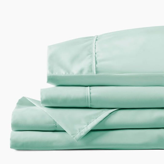 PeachSkinSheets Mint Julep Sheet Set - 1500tc Level of Softness - Extra Soft Cooling Sheets for Hot Sleepers and Night Sweats - Full Size