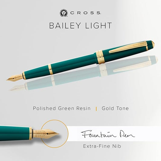 Cross Bailey Light Refillable Fountain Presented in a Everyday Gift Box - Extra fine nib