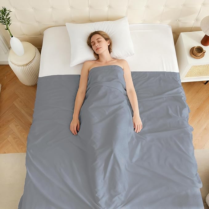 Queen Flat Sheet Only, 1 Pack Top Bed Sheets, Soft Breathable Brushed Microfiber Color-Coded Label Threads, (90"x102",Dark Gray)