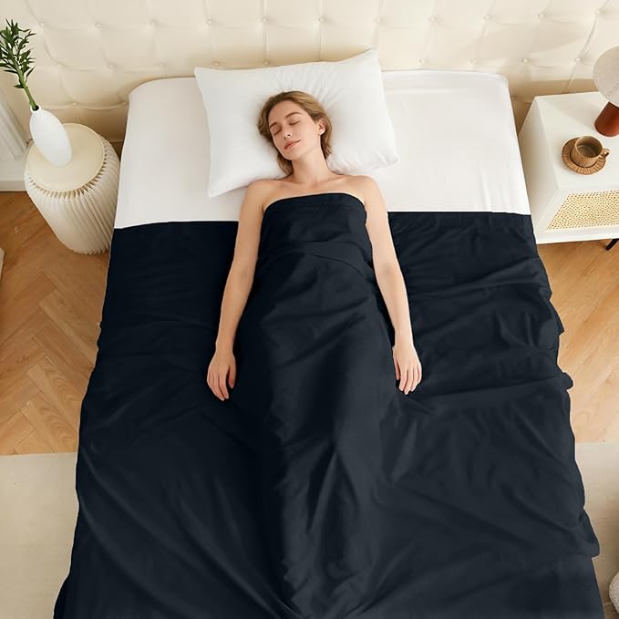 King Flat Sheet Only, 1 Pack Top Bed Sheets, Soft Breathable Brushed Microfiber Color-Coded Label Threads, (105"x102",Black)