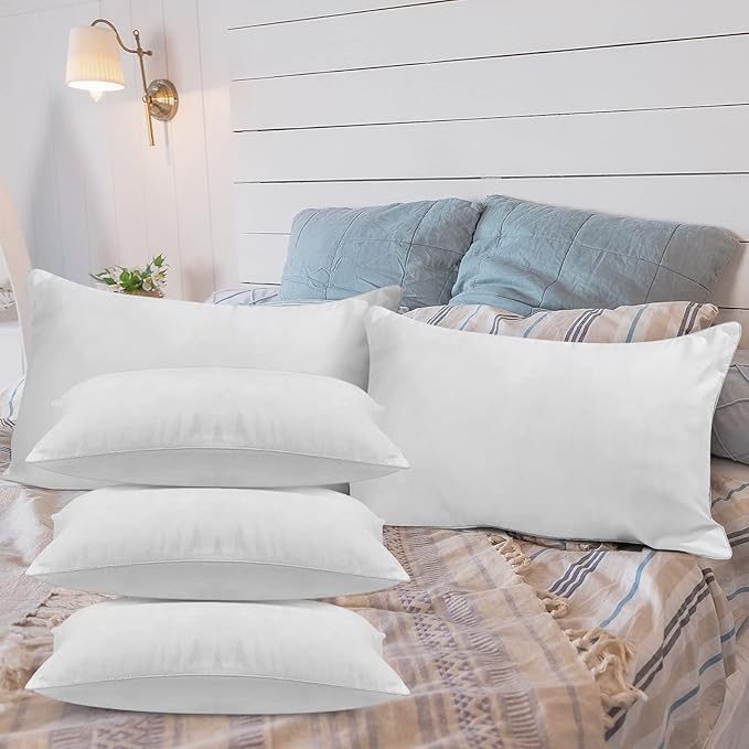 Macarrie 36 Pcs Queen Size Pillows for Sleeping Standard Size Inserts Hotel Bed Pillows Bulk for Stomach Back and Side Sleepers Machine Washable (20 x 26 Inches)