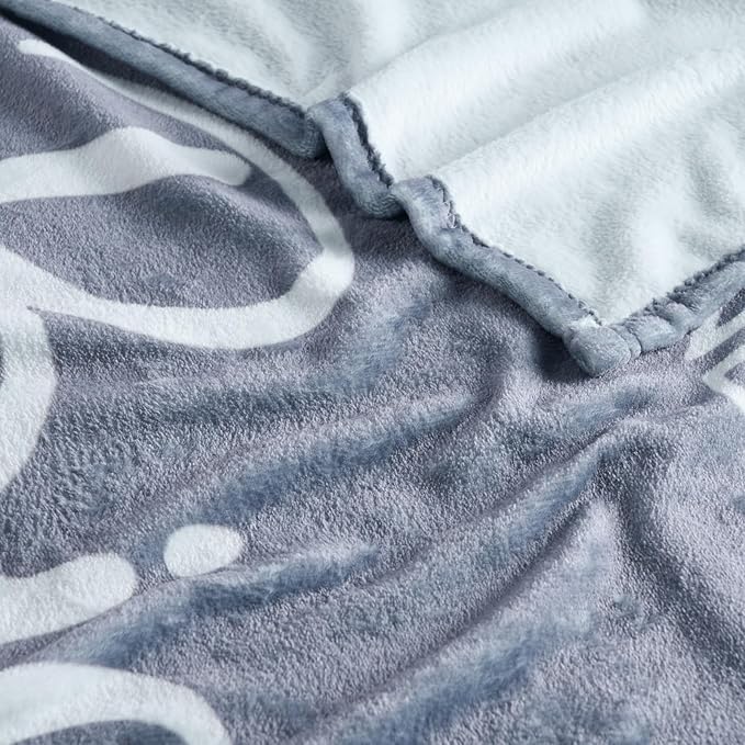 Grey Inspirational Healing Throw Blanket – Soft Flannel Fleece 50″×60″ – Get Well Soon Gifts for Women & Men – Sympathy, Thinking of You & Birthday Gift Blanket – All-Season Comfort and Warmth
