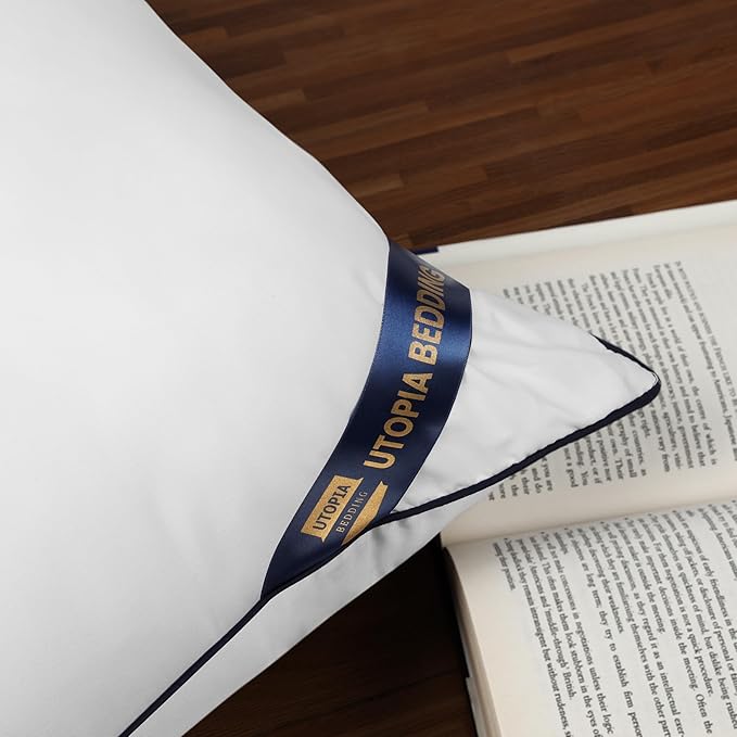 Utopia Bedding Throw Pillow Inserts (Pack of 2, White), 26 x 26 Inches Decorative Indoor Pillows for Sofa, Bed, Couch, Cushion Sham Stuffer