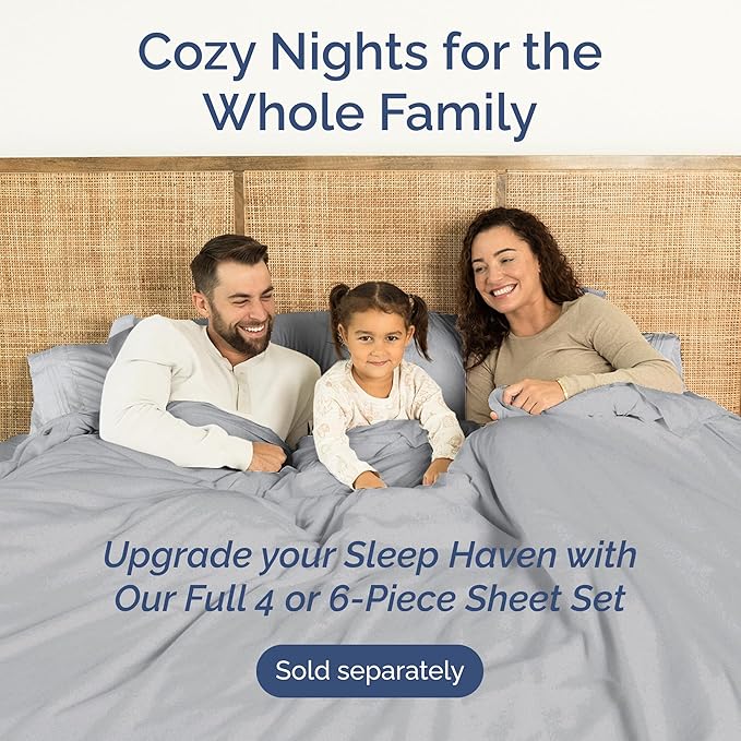 Twin XL Size Flat Sheet - Hotel Quality Top Flat Bed Sheet Only - Ultra-Soft, Comfy, Breathable & Cooling - Fade & Wrinkle Free - Easy-Care, Stain & Shrink Resistant Bedding - Oeko-Tex - Steel Blue