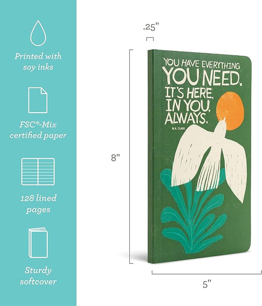 Compendium Softcover Journal – You have everything... – A Write Now Journal with 128 Lined Pages, 5" W x 8" H