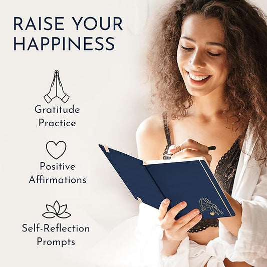 RYVE Daily Journal for Women – 6-Month Guided Gratitude Journal with Prompts, Affirmations, Mindfulness, Self-Reflection & Self-Care