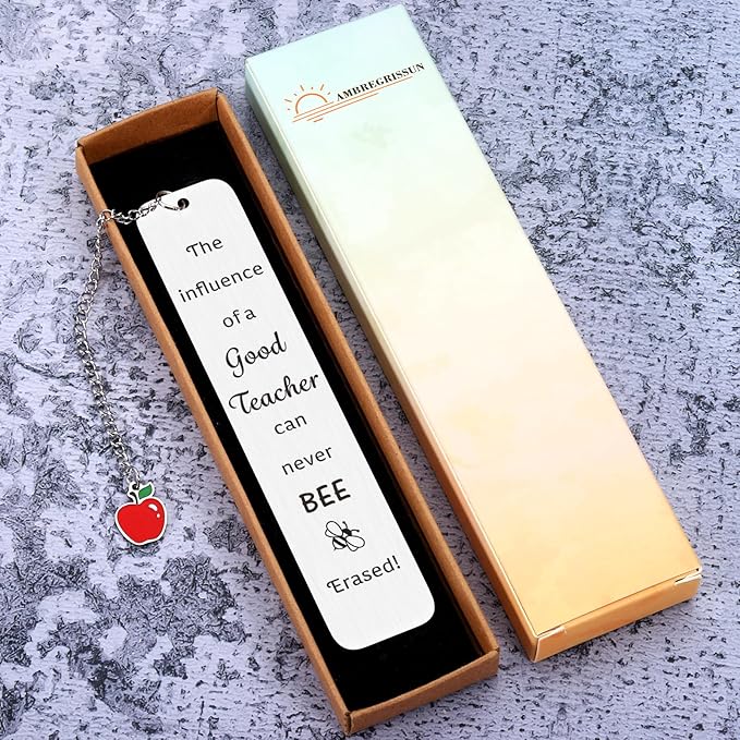 Back to School Gifts for Teachers, Teacher Gifts for Women Appreciation Bookmark, Thank You Teacher Gift First Day of School from Students, Christmas Birthday Back to School Gifts for Teachers