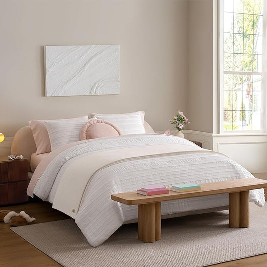 UGG Coco Fleece Blanket for Bed Queen Size – Luxury Cozy Room Decor, Soft Warm Winter Bedding, Heavy Blanket & Queen Blanket for Bed, Gifts for Teens and Women - Snow