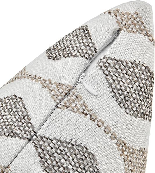 BlvdEi8ht Decorative Pillow for Living Room, Sofa, Bed, Home Decoration, Commerical Enviroment - CAL117 Regulated - Pack of 2 (Down Alternative, Boyega, 18" x 18")