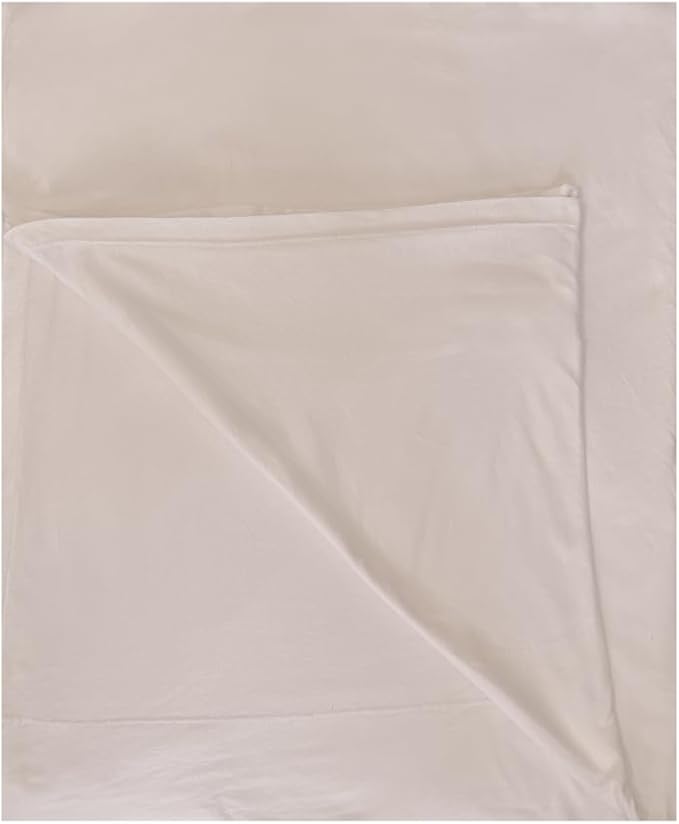 100% Cotton Flat Top Sheet Only - T-Shirt Fabric Jersey Knit - Extra Soft - Wrinkle Free - Machine Washable - Easy Fit - Breathable - Comfy (Beige, Queen)