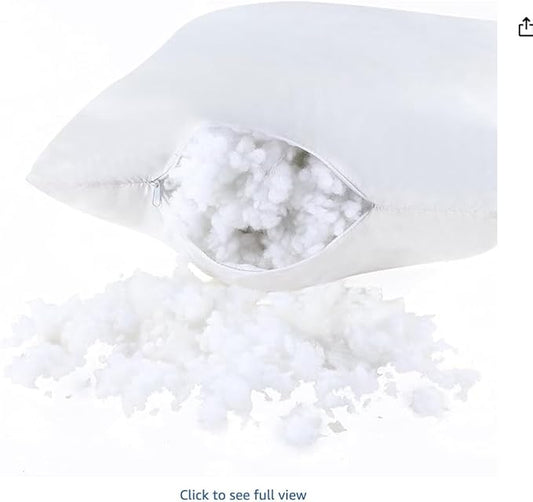 BlvdEi8ht Erling Pillow (Down Alternative, 18" x 18") It is Perfect for Living Room, Sofa, Couch, Bedding, Home Decoration, or Any Commerical Enviroment - CAL117 Regulated - Pack of 2