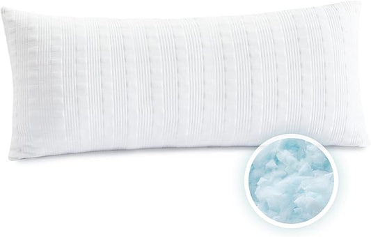 Meoflaw Cooling Pillows for Sleeping Body Size,Shredded Memory Foam Bed Pillow with Double Sided Material Pillow Case,Adjustable Loft-Slow Rebound Body Pillow for Side & Back Sleeper