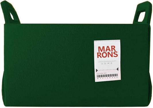 Collapsible Deepgreen Felt Storage Bin Medium 11"x7.1"x7.1" – Foldable Basket with Handles for Closet, Toy Storage, Laundry Room Organization, Decorative Storage Bins for Shelves Storage