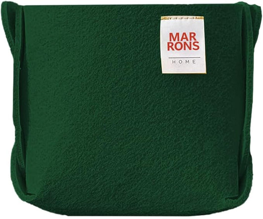 Collapsible Deepgreen Felt Storage Bin Mini 3.9"x3.9"x3.9" – Foldable Basket with Handles for Closet, Toy Storage, Laundry Room Organization, Decorative Storage Bins for Shelves Storage