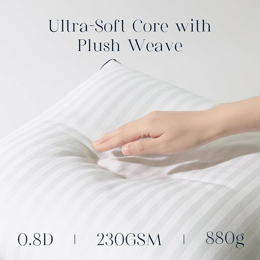 Phantoscope 18x18 Pillow Inserts, Down Alternative Pillow Inserts Set of 1 Throw Pillows with 100% Cotton Cover Decorative Pillow Stuffer for Sofa, Couch Bed(White)