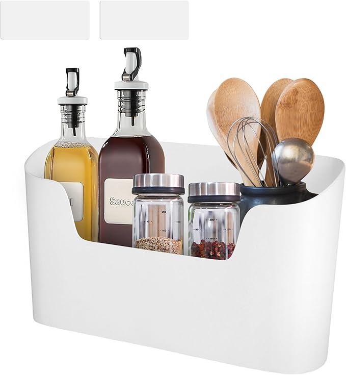 DNZPFU Under Sink Organizer & Wall Mount Storage Box, Multi-Use Cabinet Door Holder for Kitchen, Office, Bedside