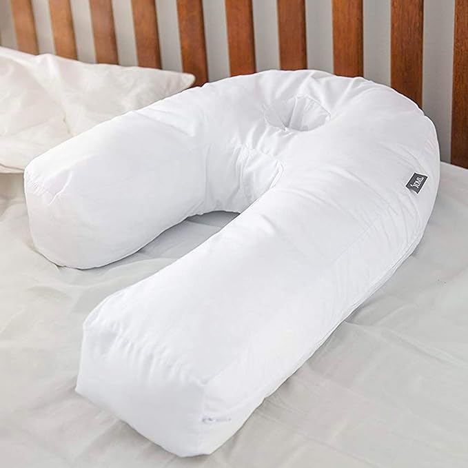DMI Protective Pillowcase for The Side Sleeper Pillow, Extends Product Life of Pillow, Protects Against Moisture & Stains, Zipper & Snap Enclosure, FSA & HSA Eligible, White