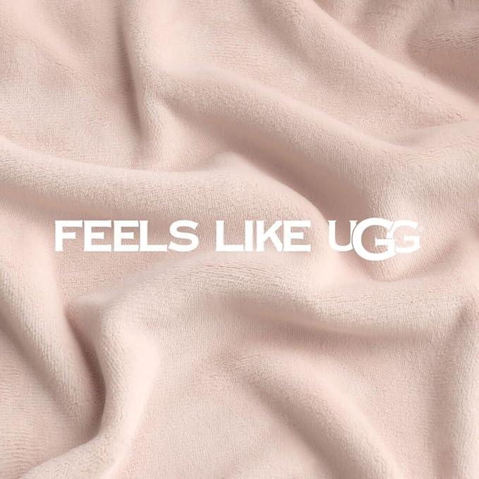 UGG Coco King Fleece Blanket for Bed – Luxury Cozy Room Decor, Soft Warm Heavy Blankets for Winter Bedding & White Christmas Decor, Gifts for Teens and Women, Pink