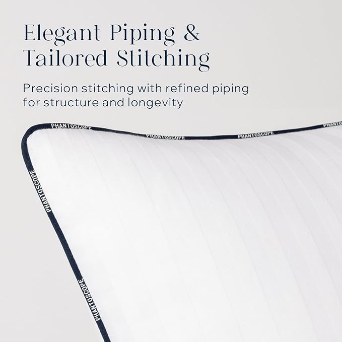 Phantoscope 18x18 Pillow Inserts, Down Alternative Pillow Inserts Set of 2 Throw Pillows with 100% Cotton Cover Decorative Pillow Stuffer for Sofa, Couch Bed(White)