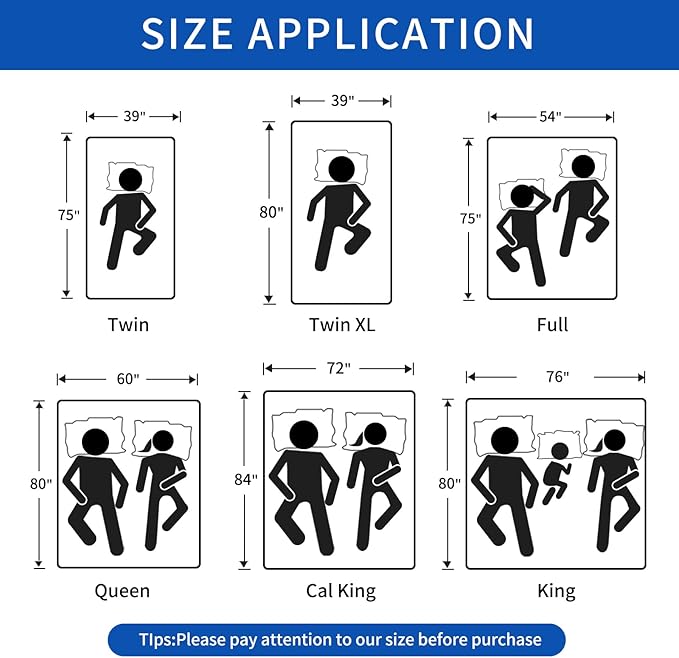 3 Inch Gel Memory Foam Mattress Topper Twin XL, Cooling Mattress Topper with Removable & Washable Cover, CertiPUR-US Certified