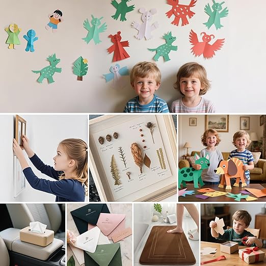 PAGFAER Glue Points Dots Double Sided, 100PCS Sticky Dots for Wall Decorations, Posters, Balloons - 0.4" Removable Clear Adhesive Dots, No Damage Museum Putty for Home & Party & Crafts Use