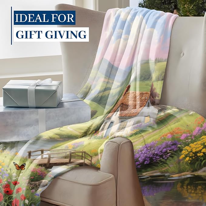 Cute Raccoon Blanket, 80"x60" Flannel Cozy Lightweight Throw Blankets Gifts for Couch Bed Living Room Decor, Soft Blanket for Women Kids