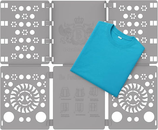 BoxLegend V3 Shirt Folding Board t Shirts Clothes Folder Durable Plastic Laundry folders Folding Boards, Gray