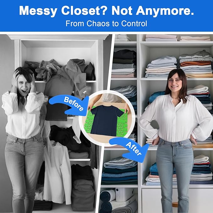 BoxLegend Shirt Folder Board Tshirt Clothes Folder Folding Board Durable Laundry Sorter Helper Liner, Green