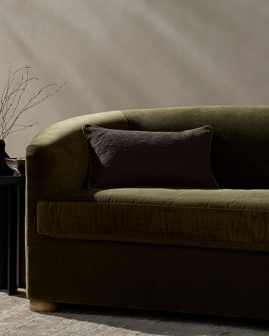 Loloi Jeremiah Brent Leroy Collection PJBR0004 Brown 13'' x 21'' Cover w/Poly Pillow