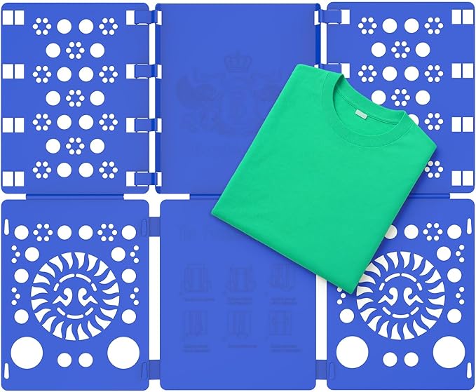 BoxLegend Shirt Folder Board Tshirt Clothes Folder Folding Board Durable Laundry Sorter Helper Liner, Blue