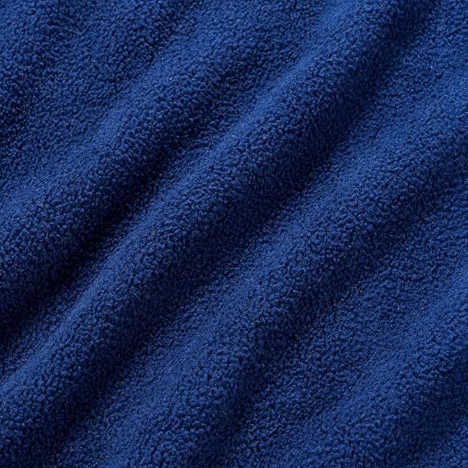 Berkshire Blanket Microfleece Twin Size Bed Blanket Navy,Lightweight Soft Breathable Plush Micro Fleece Blanket for Bed Couch Sofa,60x92 Inches