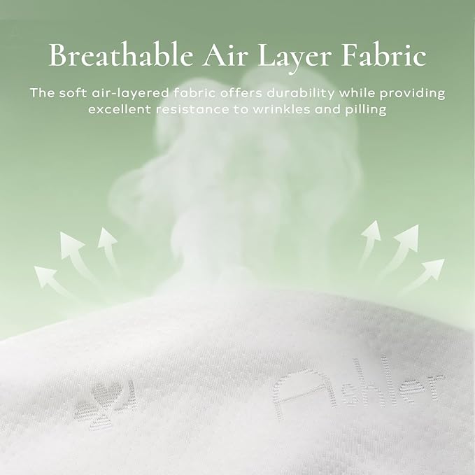 Ashler Home Deco Throw Pillows Insert- 12x20 Pillow Inserts with Air Layer, Premium Bed and Couch Pillows - Indoor Decorative Throw Pillow, Lumbar Cushion Sham Stuffer, Pack of 2, White