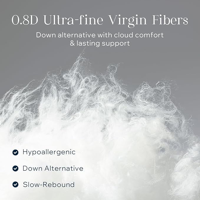 Phantoscope 12x20 Pillow Inserts, Down Alternative Pillow Inserts Set of 2 Throw Pillows with 100% Cotton Cover Decorative Pillow Stuffer for Sofa, Couch Bed(White)