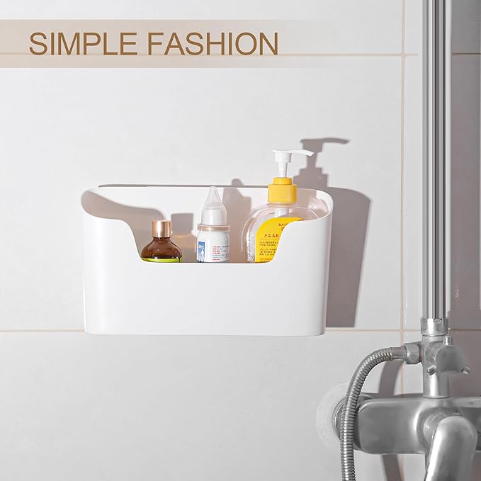 DNZPFU Under Sink Organizer & Wall Mount Storage Box, Multi-Use Cabinet Door Holder for Kitchen, Office, Bedside