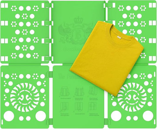 BoxLegend Shirt Folder Board Tshirt Clothes Folder Folding Board Durable Laundry Sorter Helper Liner, Green