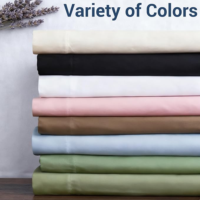 Bulk Full Flat Sheets Only, 6 Pack Quick Sort Top Bed Sheet, Color-Coded Label Threads, Wrinkle-Free Shrinkage Durable Microfiber Hotel Motel Airb&bs Essentials for Hosts (81"x96",Brown)