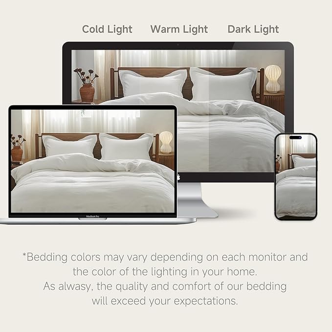 Simple&Opulence 100% French Linen Pillowcase Queen Size Set of 2, Pure Flax Pillow Covers with Embroidered, Solid Color Pillow Cases with Overlap Closure -Soft and Durable (20" X 26", White)