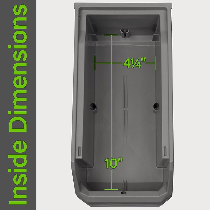 ReadySpace Plastic Containers for Organizing and Storage Bins for Closet, Kitchen, Office, Garage or Pantry Organization, Stackable Bins, Medium (11" x 5" x 5.5"), 8-Pack, Clear