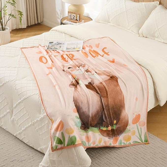 Valentine’s Day Blanket Gift for Her – Romantic Love Throw Blanket, Soft Cozy Flannel Blanket for Wife Girlfriend, Anniversary Christmas Birthday Gift, 50x60 Inch