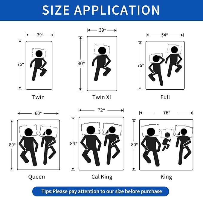 3 Inch Gel Memory Foam Mattress Topper Full, Cooling Mattress Topper with Removable & Washable Cover, CertiPUR-US Certified