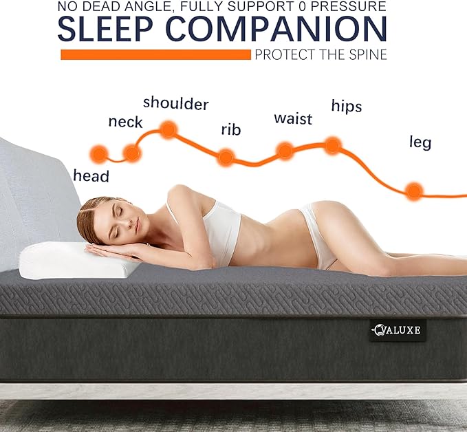 VALUXE 3 Inch Gel Memory Foam Mattress Topper Twin XL Size High Density Cooling Pad Pressure Relief Bed Topper Grey (with Removable & Washable Bamboo Cover)