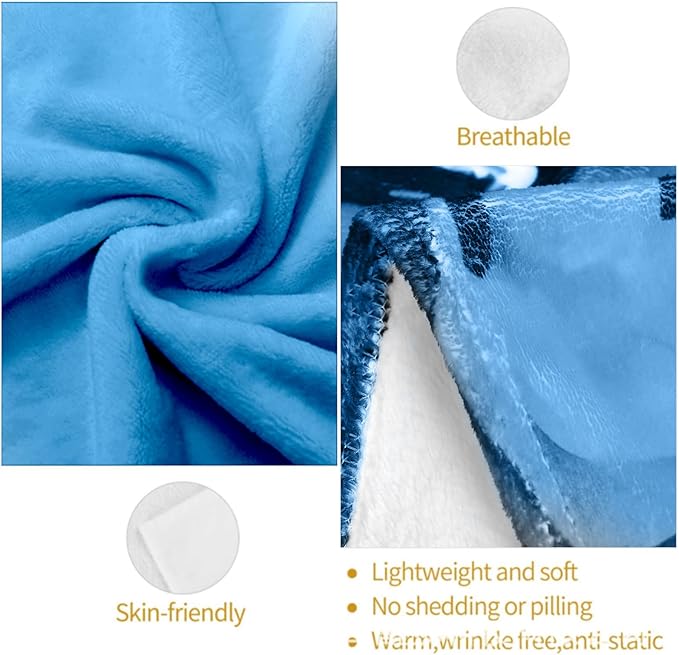 Pastel Bloom Floral Blanket, Soft Lightweight Warm Cozy Flannel 50×40 inch Throw Blanket for Couch, Travel, Bed, Outdoor, Gifts for Women Men Adults Kids