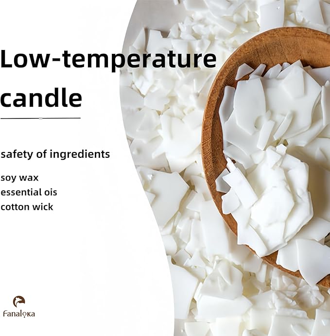 Low Temperature Candles, Low Heat, Body Safe Candle, Wax for Play, Unscented, 122°F, 6.35 OZ - FANALOKA (Red)