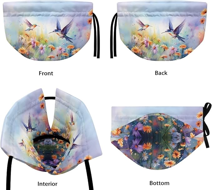 Generic Floral Hummingbird Tea Pot Cosy Cotton Tea Cozy for Teapot Cover Insulated Tea Pots Keep Warm Both Replacement Kettle Cover Dust Cover Breakfast Warmer for Home Kitchen Decoratives