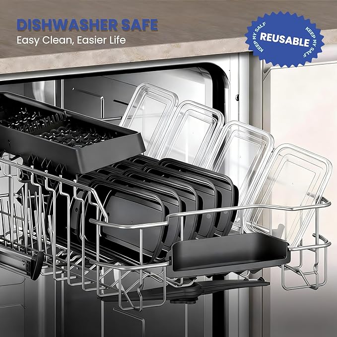 Eco Maicoco 38oz Meal Prep Containers 15 Pack, BPA Free Food Storage Containers with Lids Reusable Stackable, Microwave/Dishwasher/Freezer Safe To Go Food Containers