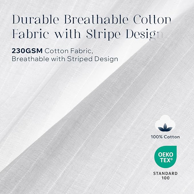 Phantoscope 12x20 Pillow Inserts, Down Alternative Pillow Inserts Set of 1 Throw Pillows with 100% Cotton Cover Decorative Pillow Stuffer for Sofa, Couch Bed(White)