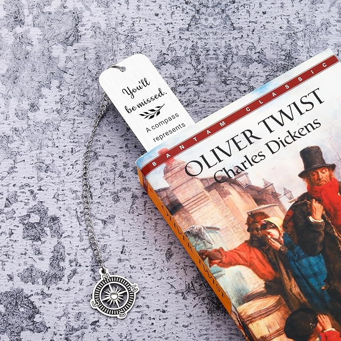 Farewell Gifts for Coworkers, You Will Be Missed Compass Bookmark, Leaving Goodbye Going Away Gifts for Coworker Women Best Friends Her Manager Boss Teacher, Retirement New Job Gift for Woman