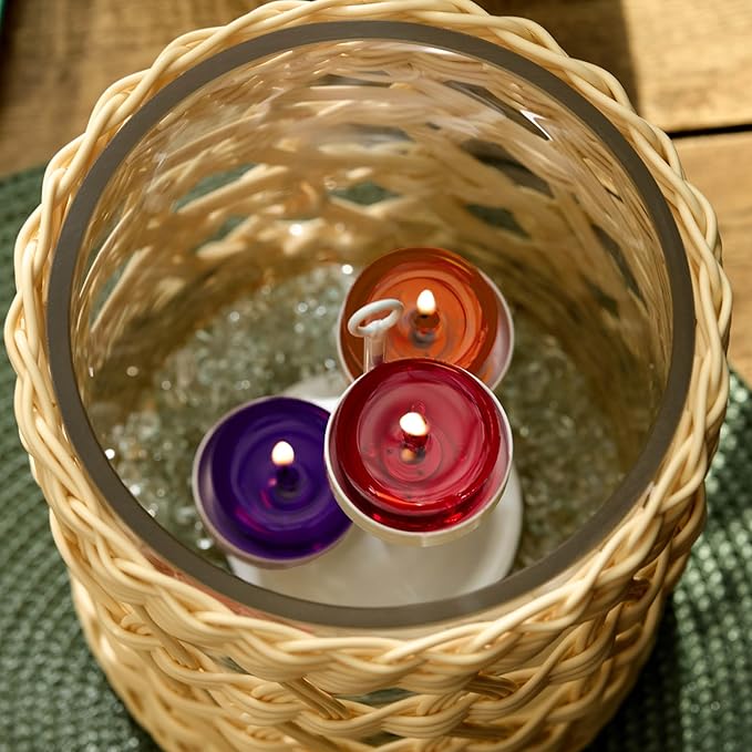 PartyLite Tea Lights Sampler, Wildflower and Grass with Coconut Scented Candles, Gift Set of 12, Aromatherapy with up to 4 to 6 Hours Burn Time, Ideal for Home Decor, Holiday Gifting and Celebration