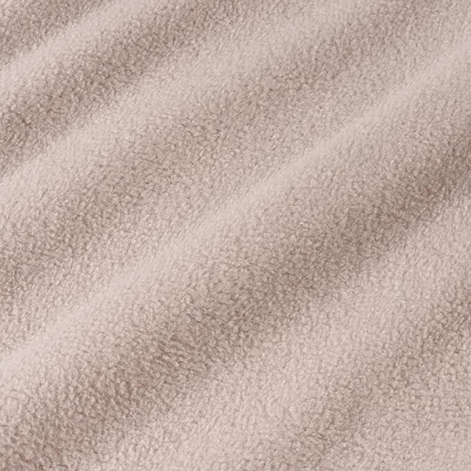 Berkshire Blanket Microfleece Twin Size Bed Blanket Macadamia,Lightweight Soft Breathable Plush Micro Fleece Blanket for Bed Couch Sofa,60x92 Inches